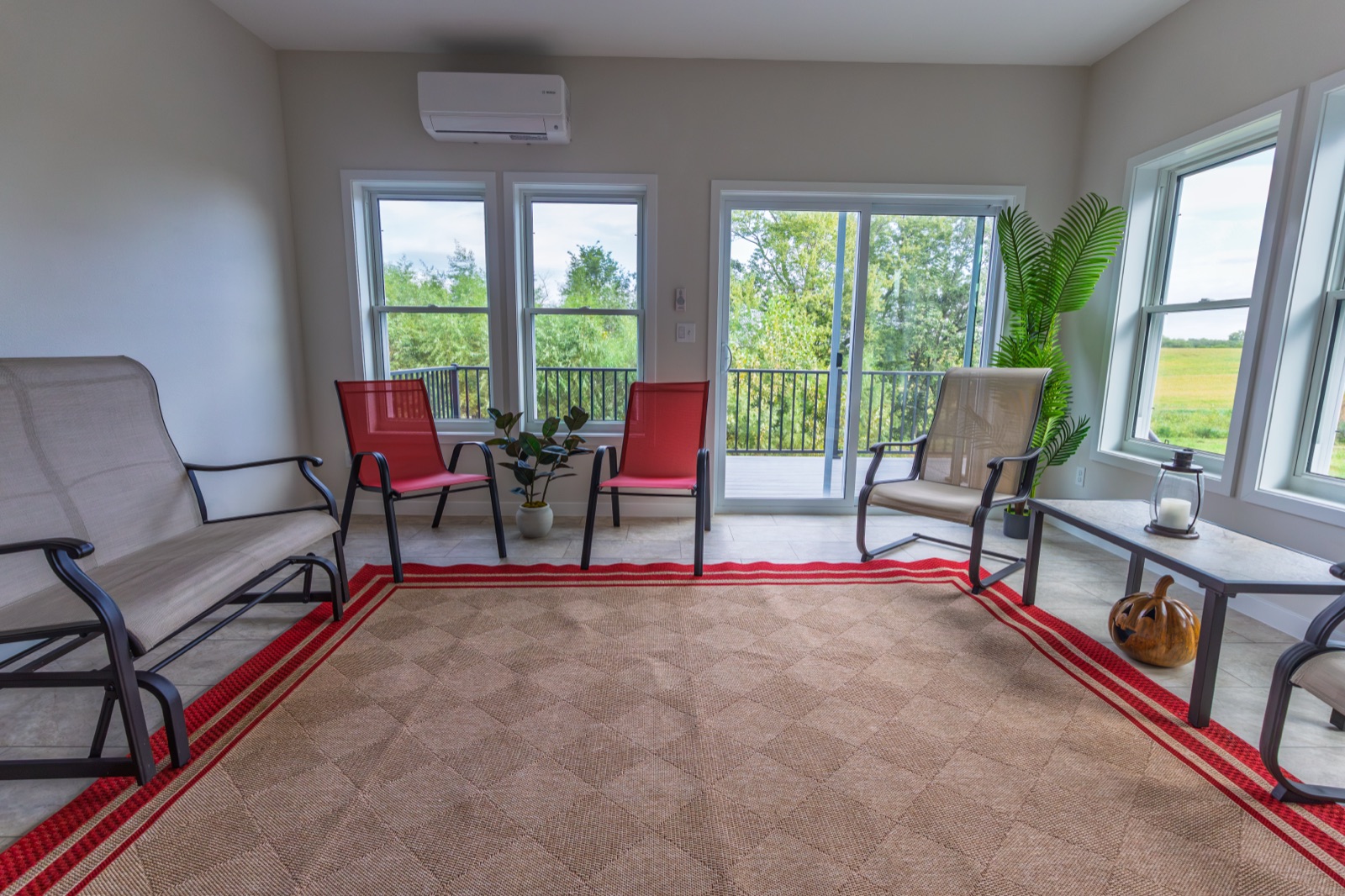 4-season sunroom interior